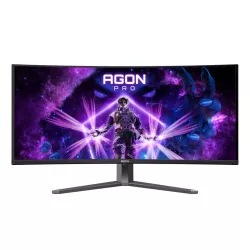 AOC AGON PRO AG346UCD écran plat de PC 86,4 cm (34") 3440 x 1440 pixels Wide Quad HD QD-OLED Noir, Gris