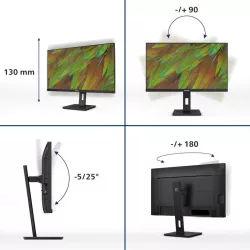 Philips 3000 series 27B1U3900/00 écran plat de PC 68,6 cm (27") 3840 x 2160 pixels 4K Ultra HD LCD Noir