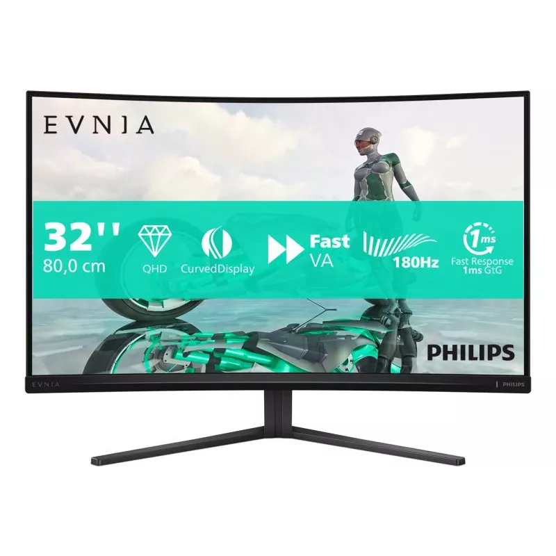 Philips Evnia 32M2C3500L/00 écran plat de PC 80 cm (31.5") 2560 x 1440 pixels Quad HD LCD Noir
