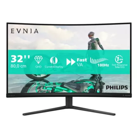 Philips Evnia 32M2C3500L/00 écran plat de PC 80 cm (31.5") 2560 x 1440 pixels Quad HD LCD Noir