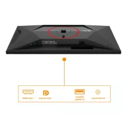 AOC G4 U27G4R écran plat de PC 68,6 cm (27") 3840 x 2160 pixels 4K Ultra HD LED Noir, Rouge