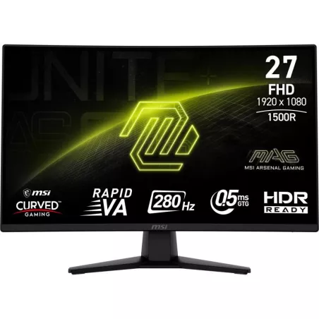 MSI MAG 274CXF écran plat de PC 68,6 cm (27") 1920 x 1080 pixels Full HD Noir