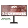 AOC E4 CU34E4CV écran plat de PC 86,4 cm (34") 3440 x 1440 pixels UltraWide Quad HD LCD Noir