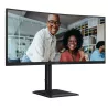 AOC E4 CU34E4CV écran plat de PC 86,4 cm (34") 3440 x 1440 pixels UltraWide Quad HD LCD Noir