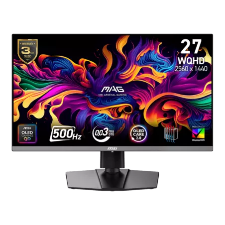 MSI MAG 272QP QD-OLED X50 écran plat de PC 67,3 cm (26.5") 2560 x 1440 pixels Wide Quad HD Noir