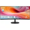 MSI Pro MP341CQ E12 écran plat de PC 86,4 cm (34") 3440 x 1440 pixels UltraWide Quad HD Noir