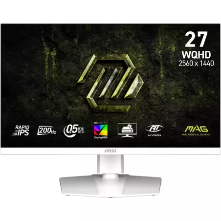 MSI MAG 274QRFW E20 écran plat de PC 68,6 cm (27") 2560 x 1440 pixels Wide Quad HD LCD Blanc