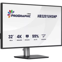 iiyama ProGraphic HB3201UHSNP-B1 écran plat de PC 80 cm (31.5") 3840 x 2160 pixels 4K Ultra HD Noir