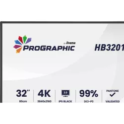 iiyama ProGraphic HB3201UHSNP-B1 écran plat de PC 80 cm (31.5") 3840 x 2160 pixels 4K Ultra HD Noir