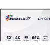 iiyama ProGraphic HB3201UHSNP-B1 écran plat de PC 80 cm (31.5") 3840 x 2160 pixels 4K Ultra HD Noir