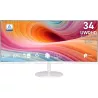 MSI Pro MP341CQW E12 écran plat de PC 86,4 cm (34") 3440 x 1440 pixels UltraWide Quad HD Blanc