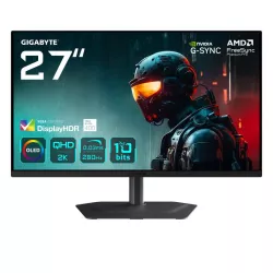 GIGABYTE MO27Q2A Moniteur de jeu OLED 2K QHD 27" - 2560 x 1440, 280Hz, 0,03ms, 250 cd/m², FreeSync Premium Pro, DisplayHDR…