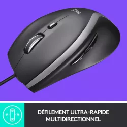 Logitech M500S Laser Filaire Noir - Souris