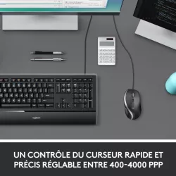 Logitech M500S Laser Filaire Noir - Souris