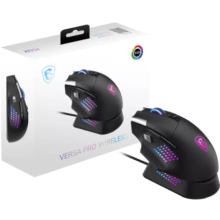 MSI S12-4301370-CLA souris Gaming Droitier RF Wireless + Bluetooth + USB Type-A Optique 26000 DPI