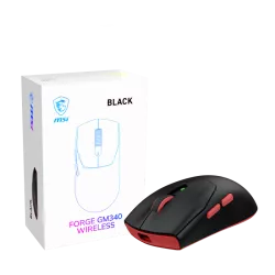 MSI Forge Gm340 Wireless Black souris Gaming Ambidextre RF sans fil + Bluetooth Optique 12000 DPI