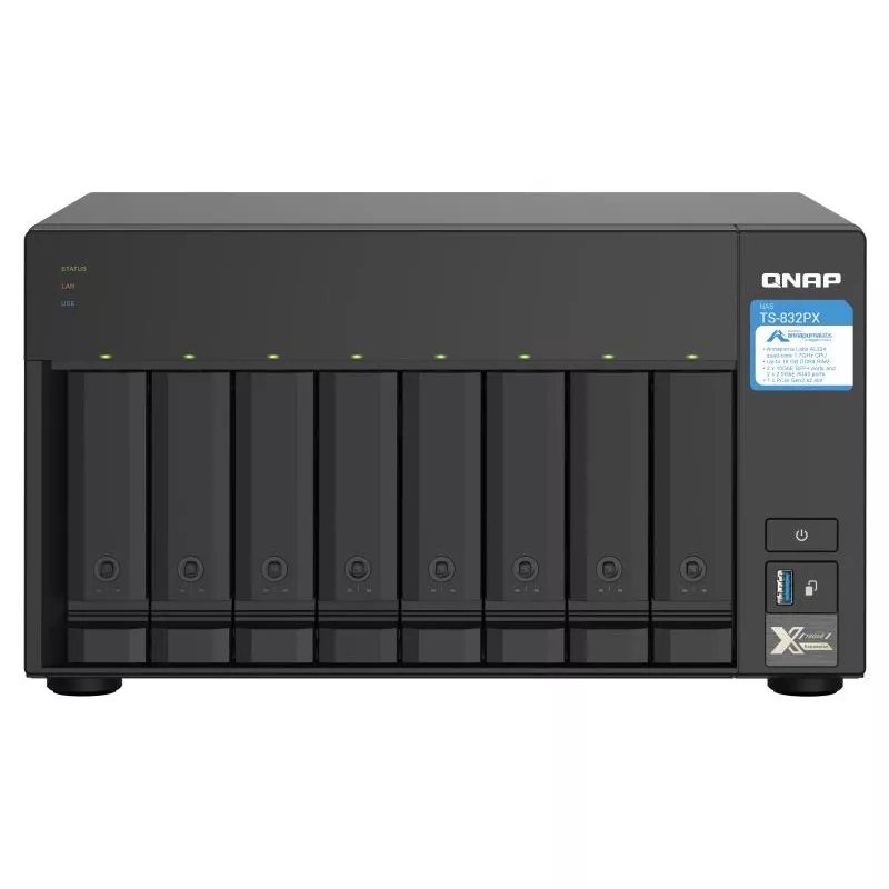 QNAP TS-832PX-4G Serveur NAS 8 Baies