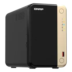 QNAP TS-264 NAS Tower Intel® Celeron® N5095 8 Go 0 To QNAP QTS Noir, Or