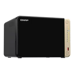 QNAP TS-664 NAS Tower Intel® Celeron® N5095 8 Go DDR4 0 To QNAP QTS Noir, Bronze