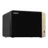 QNAP TS-664 NAS Tower Intel® Celeron® N5095 8 Go DDR4 0 To QNAP QTS Noir, Bronze