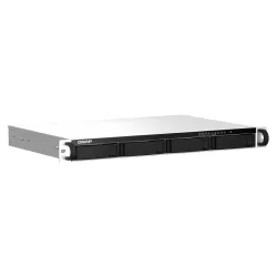 QNAP TS-464eU NAS Rack (1 U) Intel® Celeron® N5095 8 Go DDR4 0 To QNAP Turbo System Aluminium, Noir
