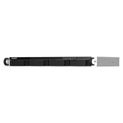 QNAP TS-464eU NAS Rack (1 U) Intel® Celeron® N5095 8 Go DDR4 0 To QNAP Turbo System Aluminium, Noir