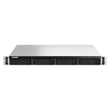 QNAP TS-464U NAS Rack (1 U) Intel® Celeron® N5095 8 Go DDR4 0 To QNAP Turbo System Aluminium, Noir