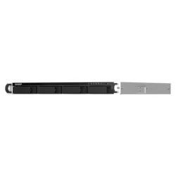 QNAP TS-464U NAS Rack (1 U) Intel® Celeron® N5095 8 Go DDR4 0 To QNAP Turbo System Aluminium, Noir