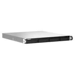 QNAP TS-464U-RP NAS Rack (1 U) Intel® Celeron® N5095 8 Go DDR4 0 To QNAP Turbo System Aluminium, Noir