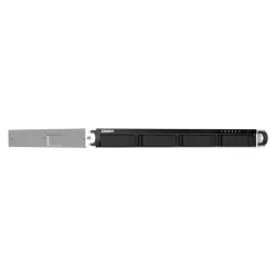 QNAP TS-464U-RP NAS Rack (1 U) Intel® Celeron® N5095 8 Go DDR4 0 To QNAP Turbo System Aluminium, Noir