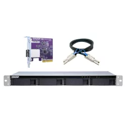 QNAP Rack 1U 4 Baies + PCIe Card