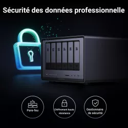 Ugreen DXP6800 Pro NAS Bureau Intel® Core? i5 8 Go DDR5 Gris, Noir