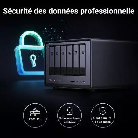Ugreen DXP6800 Pro NAS Bureau Intel® Core? i5 8 Go DDR5 Gris, Noir