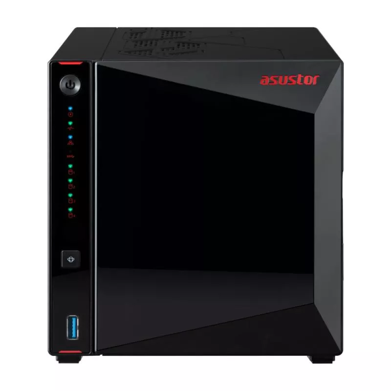 Asustor AS5404T serveur de stockage NAS Intel® Celeron® N5105 4 Go DDR4 0 To ADM Noir