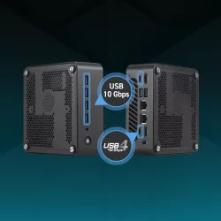 MSI Cubi AI 8M-008BEU Cube Noir 8645HS AMD SoC 4,3 GHz Haut-parleurs intégrés