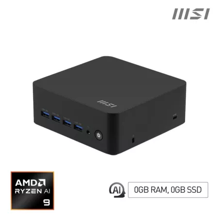 MSI Cubi Z AI 8M-004BEU Cube Noir 8945HS AMD SoC 4,1 GHz Haut-parleurs intégrés