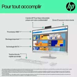 HP All-in-One 27-cr0076nf PC AMD Ryzen? 7 7730U 68,6 cm (27") 1920 x 1080 pixels 32 Go DDR4-SDRAM 1 To SSD Windows 11 Home…