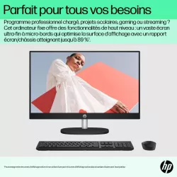 HP All-in-One 24-cr0089nf PC AMD Ryzen? 7 7730U 60,5 cm (23.8") 1920 x 1080 pixels 16 Go DDR4-SDRAM 512 Go SSD Windows 11 Home…