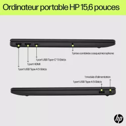 HP 15-fd0000nf Intel Core 5 120U Ordinateur portable 39,6 cm (15.6") Full HD 16 Go DDR5-SDRAM 512 Go SSD Wi-Fi 6 (802.11ax)…