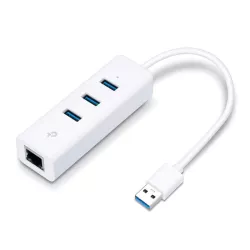 TP-Link UE330 - Adaptateur USB / Ethernet Gigabit avec Hub 3 ports USB 3.0