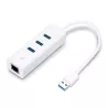 TP-Link UE330 - Adaptateur USB / Ethernet Gigabit avec Hub 3 ports USB 3.0