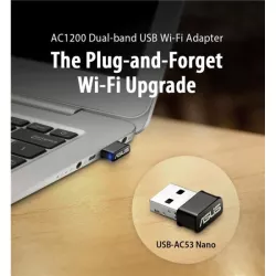 ASUS USB-AC53 Nano - Adaptateur USB Wi-Fi double bande AC1200