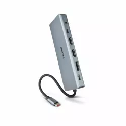 DICOTA D32065 hub & concentrateur USB 3.2 Gen 1 (3.1 Gen 1) Type-C Argent