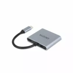 DICOTA D32063 station d'accueil Tablette/Smartphone/ordinateur portable Argent