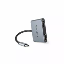 DICOTA D32063 station d'accueil Tablette/Smartphone/ordinateur portable Argent