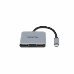 DICOTA D32063 station d'accueil Tablette/Smartphone/ordinateur portable Argent
