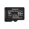 Kingston Technology 64GB micSDXC Canvas Select Plus Gen3 100R A1 (Adaptateur SD non inclus)