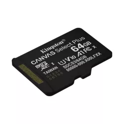 Kingston Technology 64GB micSDXC Canvas Select Plus Gen3 100R A1 (Adaptateur SD non inclus)