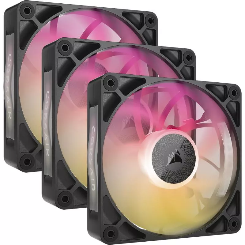 Corsair iCUE LINK RX120 MAX RGB Boitier PC Ventilateur 12 cm Noir 3 pièce(s)