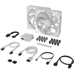 Corsair iCUE LINK RX140 MAX RGB Boitier PC Ventilateur 14 cm Blanc 2 pièce(s)